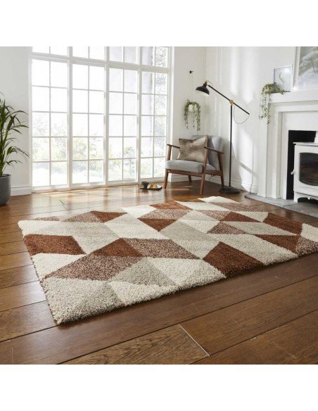 tappeto moderno Royal Nomadic 7611 Beige/Rust
