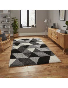 tappeto moderno Royal Nomadic 7611 Black/White 2