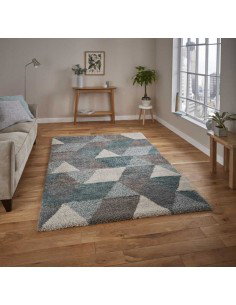 tappeto moderno Royal Nomadic 7611 Grey/Teal 2