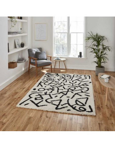tappeto moderno Royal Nomadic A637 White/Black