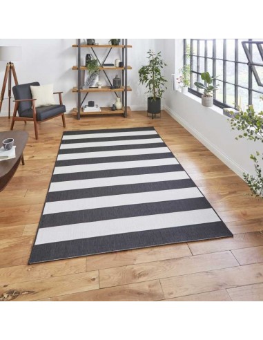 tappeto moderno Santa Monica 48644 Black/White