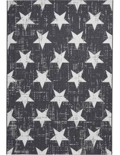 tappeto moderno Santa Monica 48648 Black/White