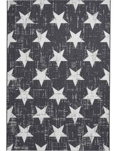 tappeto moderno Santa Monica 48648 Black/White