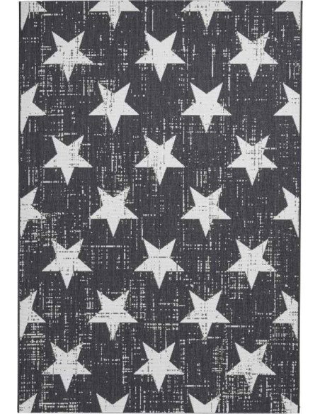 tappeto moderno Santa Monica 48648 Black/White