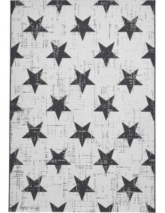 tappeto moderno Santa Monica 48648 White/Black