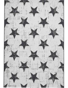 tappeto moderno Santa Monica 48648 White/Black