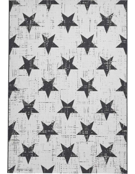 tappeto moderno Santa Monica 48648 White/Black