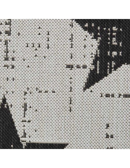 tappeto moderno Santa Monica 48648 White/Black