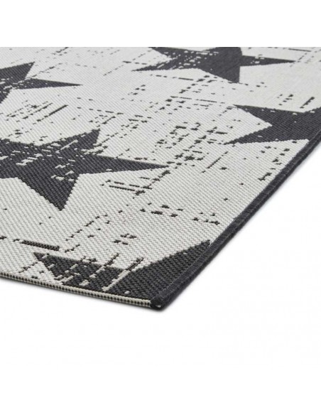 tappeto moderno Santa Monica 48648 White/Black