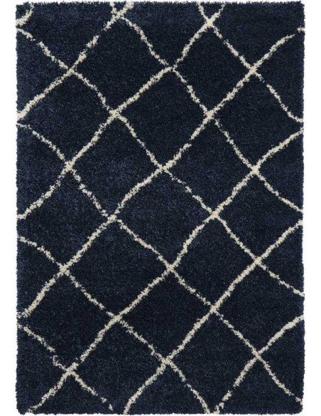 tappeto moderno Scandi Berber G257 Navy/Cream