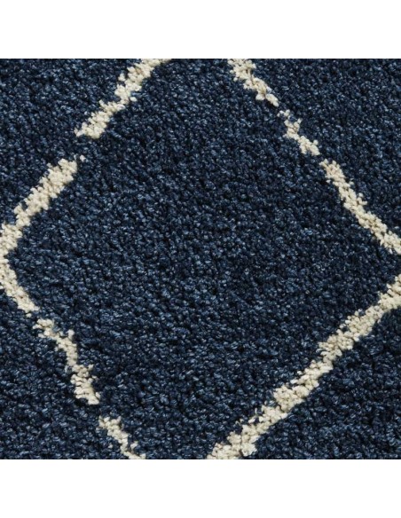 tappeto moderno Scandi Berber G257 Navy/Cream