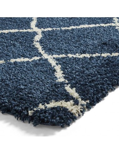 tappeto moderno Scandi Berber G257 Navy/Cream