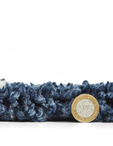 tappeto moderno Scandi Berber G257 Navy/Cream