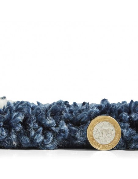 tappeto moderno Scandi Berber G257 Navy/Cream