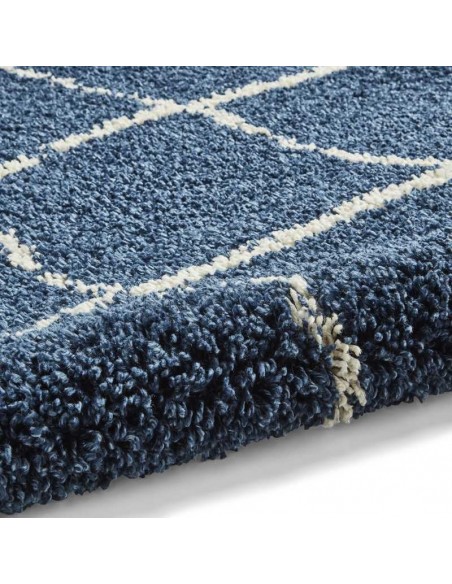 tappeto moderno Scandi Berber G257 Navy/Cream