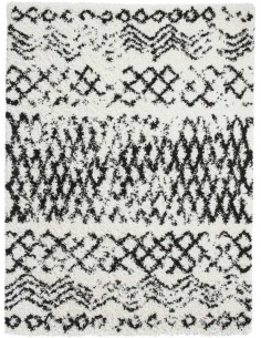 tappeto moderno Scandi Berber G271 White/Black