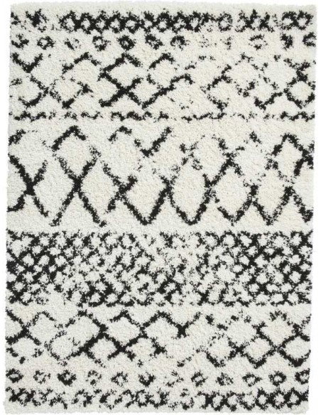 tappeto moderno Scandi Berber G272 White/Black
