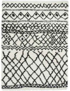 tappeto moderno Scandi Berber G274 White/Black