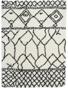 tappeto moderno Scandi Berber G276 White/Black