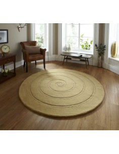 tappeto moderno Spiral Gold - 140 x 140 2