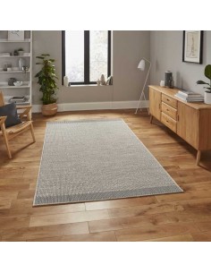 tappeto moderno Stitch 9682 Beige/Black 2