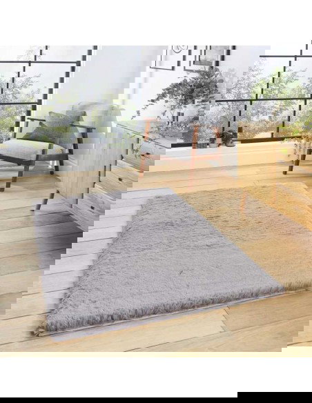 tappeto moderno Super Teddy Grey