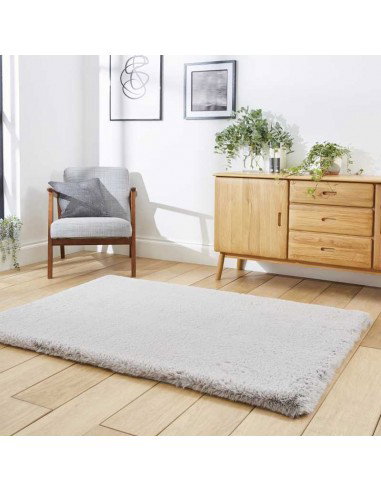 tappeto moderno Super Teddy Silver
