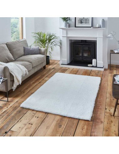 tappeto moderno Teddy Ivory