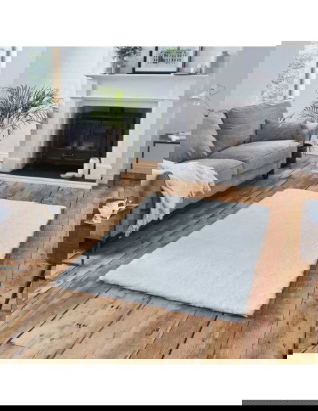 tappeto moderno Teddy Ivory