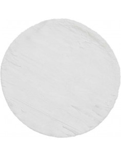 tappeto moderno Teddy Ivory rotondo