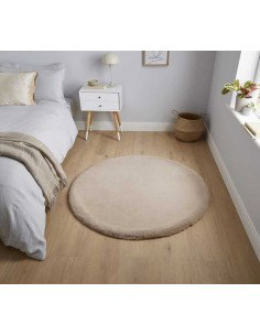 tappeto moderno Teddy Mink rotondo 2