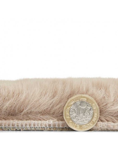 tappeto moderno Teddy Mink rotondo