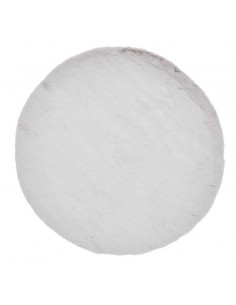 tappeto moderno Teddy Silver rotondo