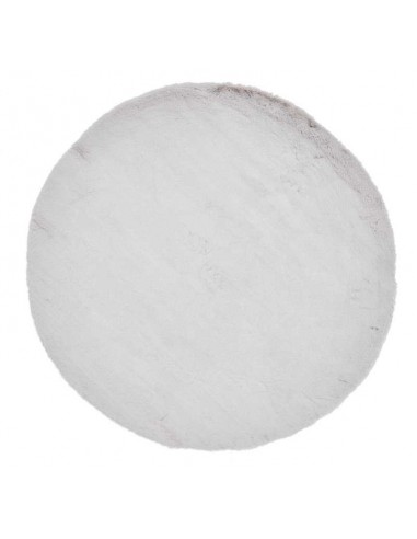 tappeto moderno Teddy Silver rotondo