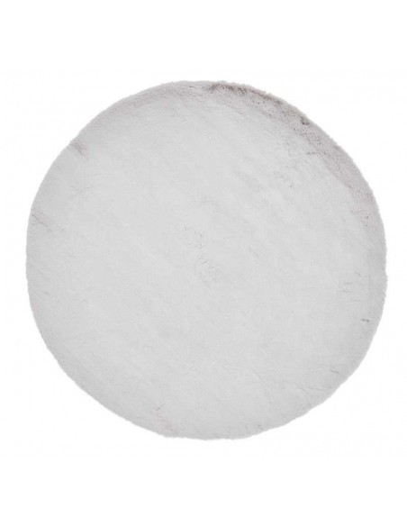 tappeto moderno Teddy Silver rotondo