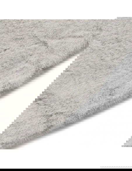 tappeto moderno Teddy Silver rotondo