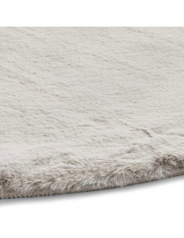 tappeto moderno Teddy Silver rotondo