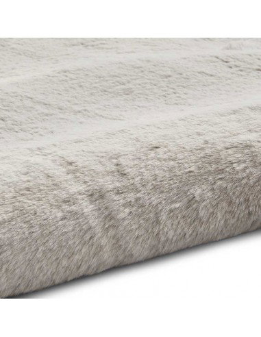 tappeto moderno Teddy Silver rotondo
