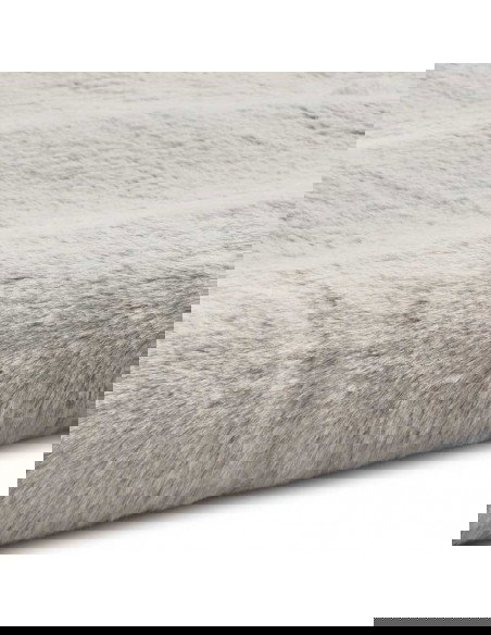 tappeto moderno Teddy Silver rotondo