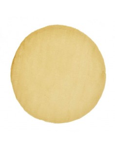 tappeto moderno Teddy Yellow rotondo