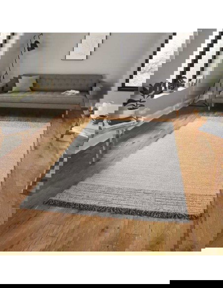 tappeto moderno Tweed 9743 Silver