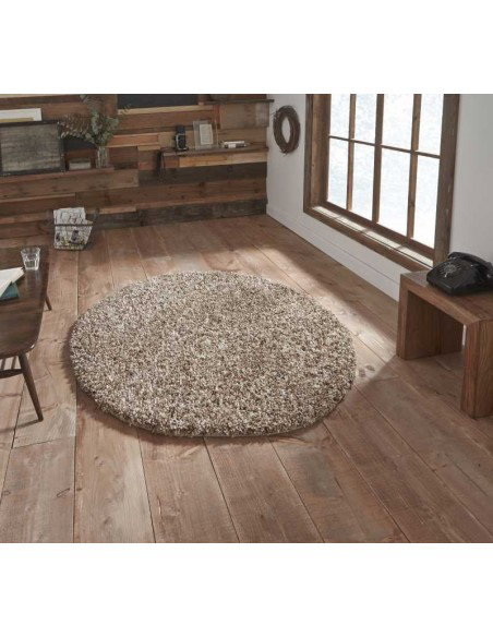 tappeto moderno Vista 3547 Beige rotondo