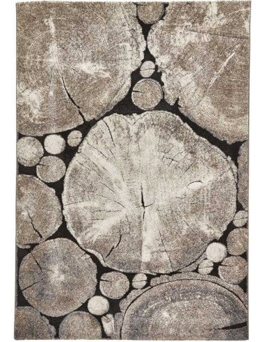 tappeto moderno Woodland 6318 Beige/Black