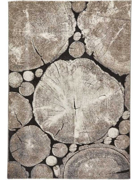 tappeto moderno Woodland 6318 Beige/Black