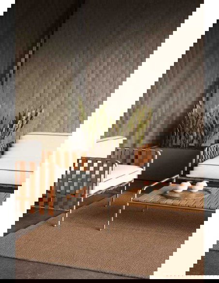 tappeto moderno GAN Saline Interni/Esterni Terracotta