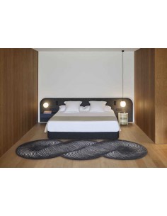 tappeto moderno GAN Giro Black-White 2