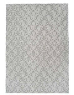 Tappeto moderno lavabile in lavatrice Arco Grey della collezione Art Deco - Carpet Decor, dimensioni disponibili 160x230, 200x30