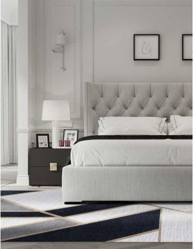 Tappeto moderno lavabile in lavatrice Gatsby Black, collezione Art Deco, dimensioni 160x230, 200x300 cm, spessore 0,8 cm, materi