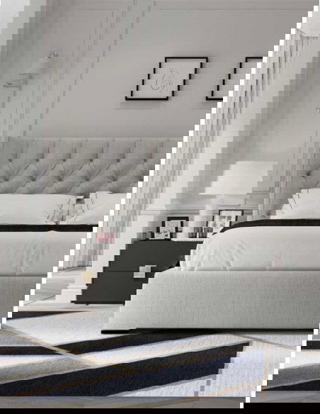 Tappeto moderno lavabile in lavatrice Gatsby Black, collezione Art Deco, dimensioni 160x230, 200x300 cm, spessore 0,8 cm, materi