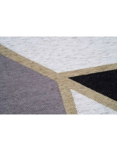 Tappeto moderno lavabile in lavatrice Gatsby Black, collezione Art Deco, dimensioni 160x230, 200x300 cm, spessore 0,8 cm, materi